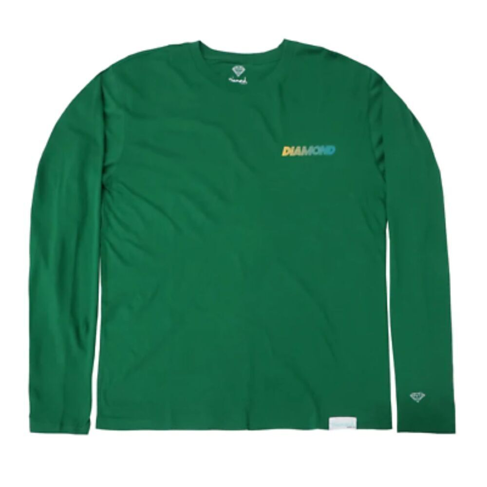 NWT Diamond Supply Co. Speed Logo Green Long Sleeve Shirt